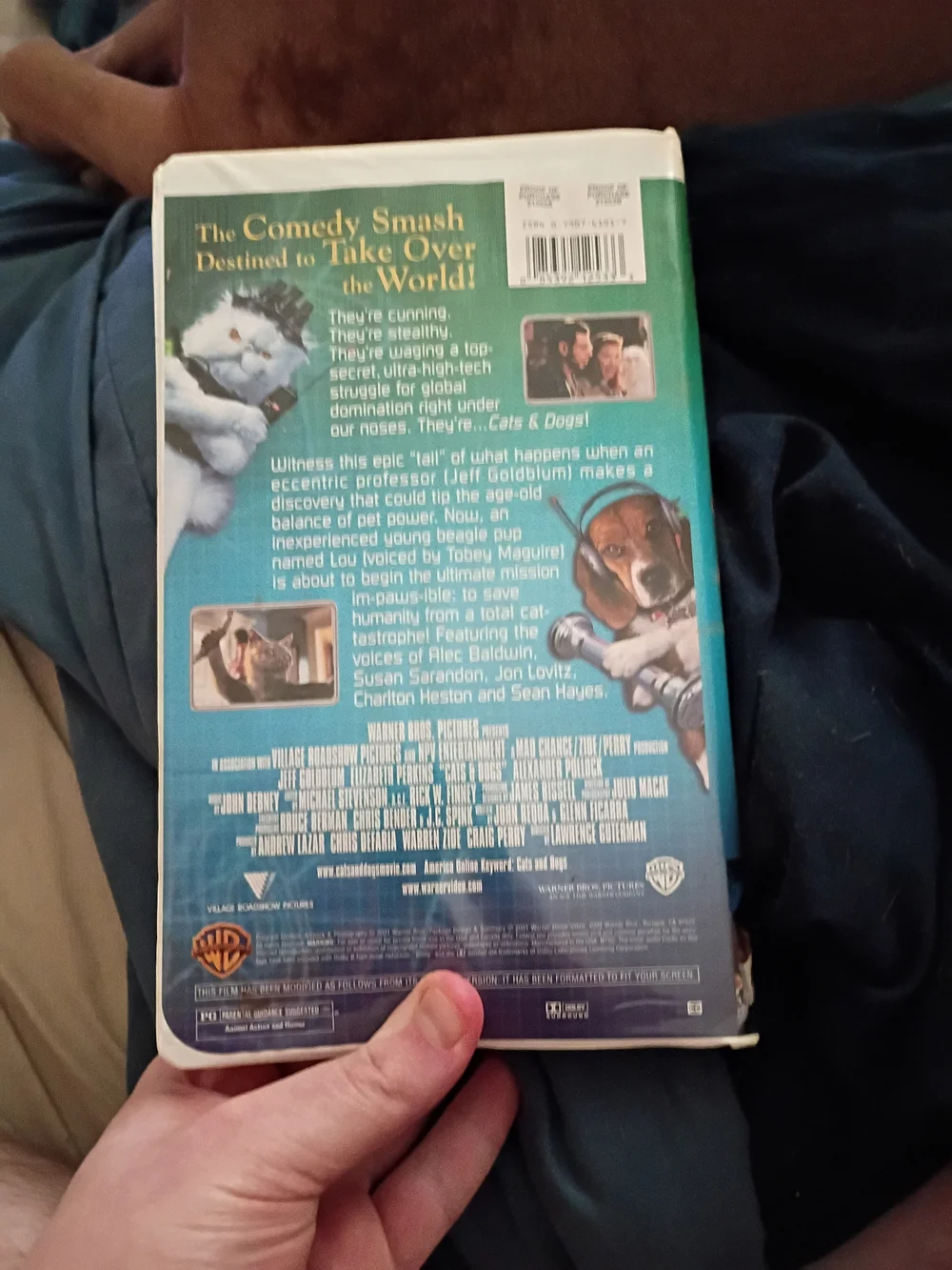 Cats & Dogs Movie VHS - Warner Bros. (White)